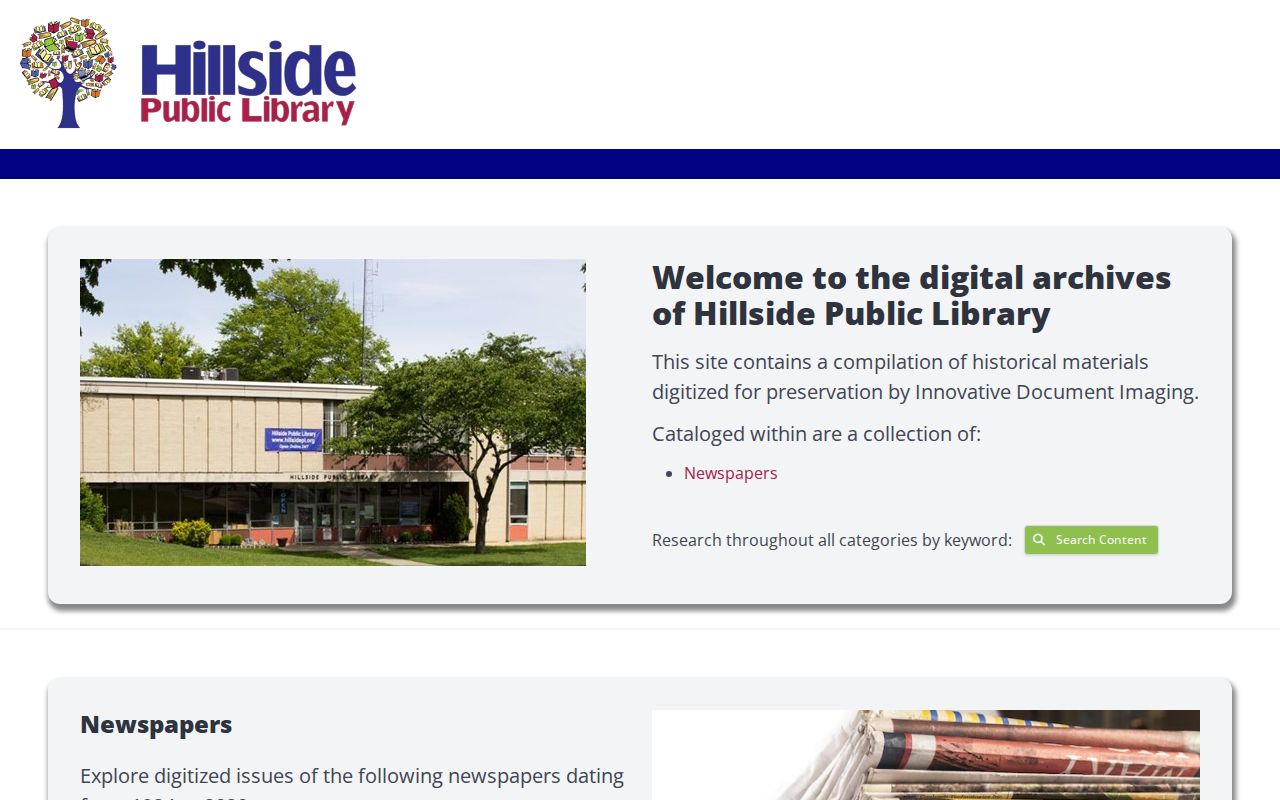Hillside city directory research using the Digifind newspaper collections