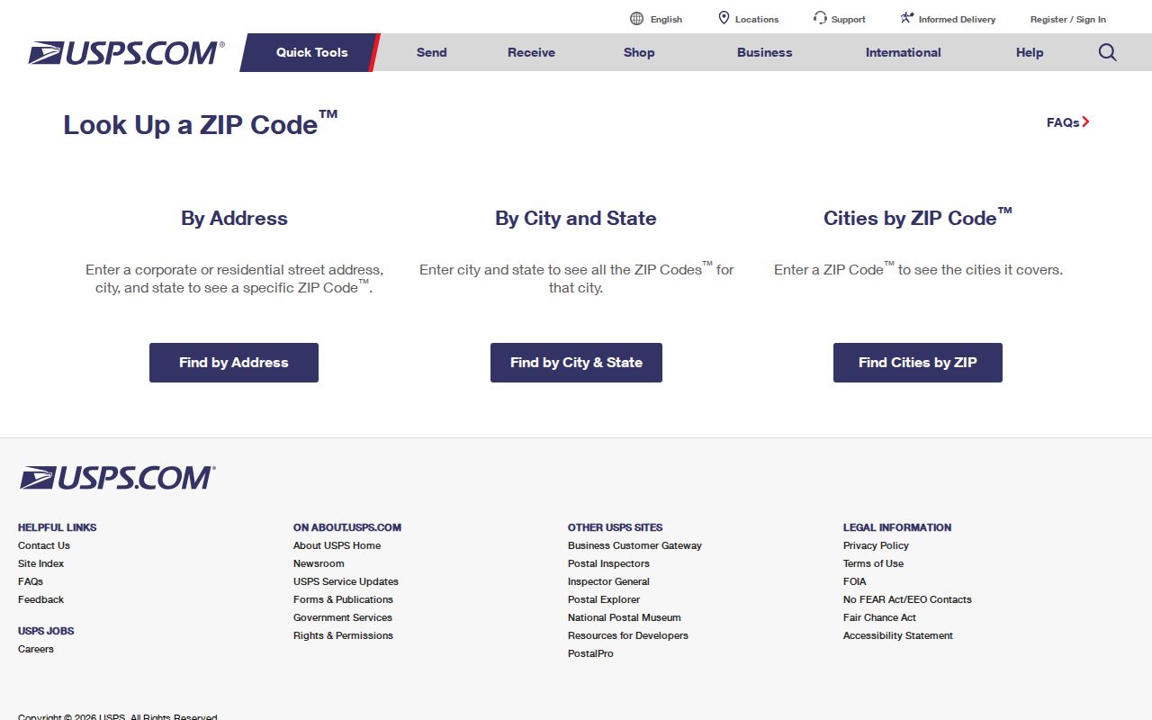 Hillside ZIP code directory USPS address lookup